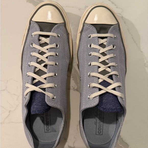Converse Chuck 70 All Stars Blue & Grey Low Top Sneakers - Picture 3 of 9
